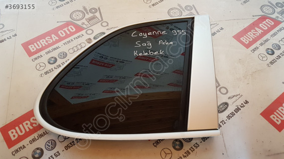 PORSCHE CAYENNE SAĞ ARKA KELEBEK CAM ORJİNAL