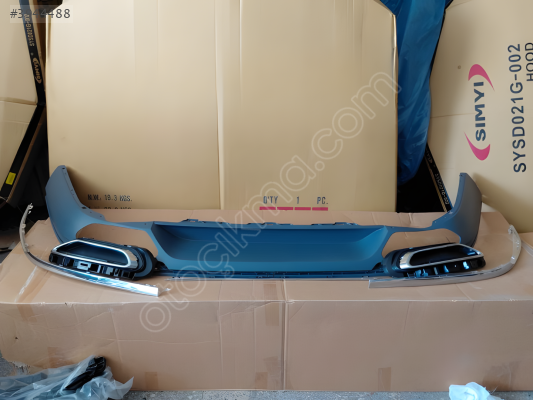 VOLKSWAGEN PASSAT B8 2015-2023 R-LINE ARKA SPOYLER ÇİFT EGZOZ