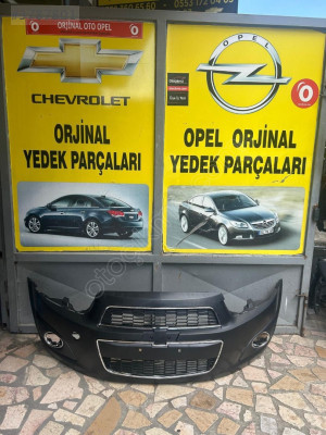 Chevrolet Aveo T300 için Sıfır Ön Tampon - Dolu