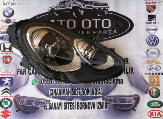 PORSCHE CAYENNE 958 2015-2018 SAĞ ÖN FAR ORJİNAL ÇIKMA