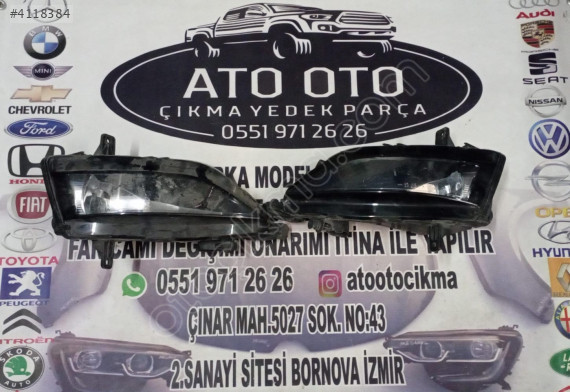 VOLKSWAGEN GOLF 7.5 ORJİNAL CIKMA SAĞ SOL SİS FARI