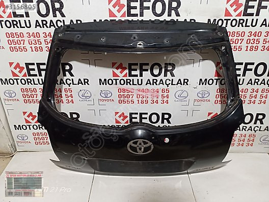 TOYOTA AURİS BAGAJ KAPAĞI ÇIKMA ORİJİNAL PARÇA 2007-2010