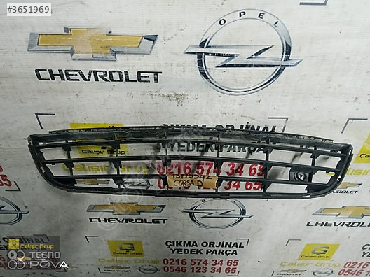 CORSA D ÖN TAMPON ORTA IZGARA OEM 13179942 ÇIKMA SÖKME YEDEK PAR