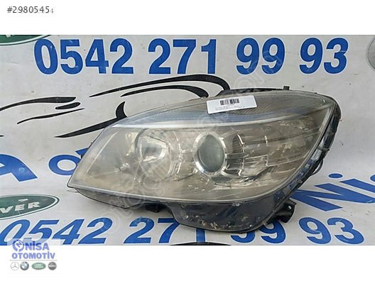 MERCEDES C SERİSİ W204 KASA MAKYAJSIZ SOL FAR TEK MERCEKLİ ORJ