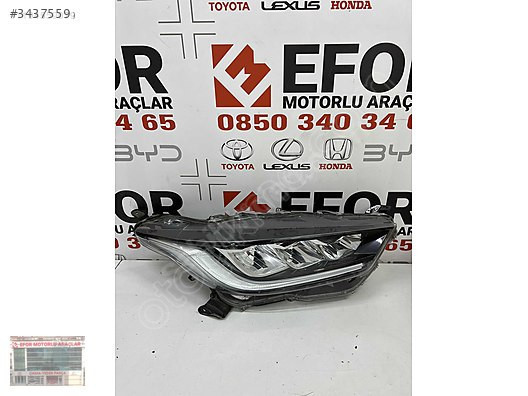 TOYOTA YARİS SAĞ FAR FULL LED ORJİNAL YEDEK PARÇA 20-24