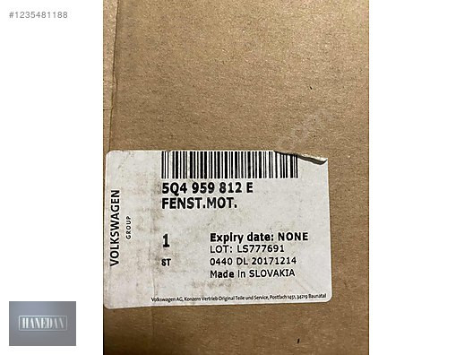 VW PASSAT (2015-2024) SOL ARKA CAM MOTORU 5Q495812E
