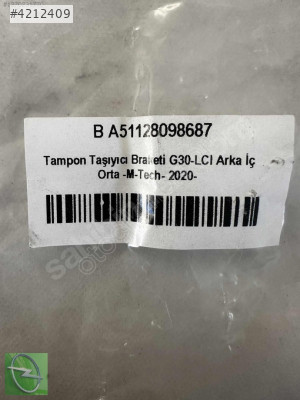 BMW 5 ARKA TAMPON TAŞIYICI BRAKETİ ORTA M TECH 2020 51128098687