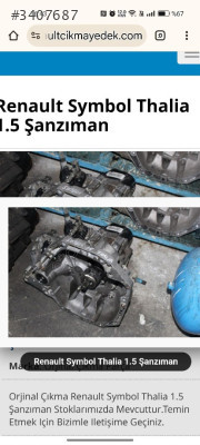 Renault symbol İtalya çıkma temiz şanzıman