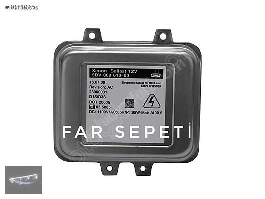 SAAB 9 5 XENON FAR BEYNİ SIFIR OEM:5DV 009 610-00