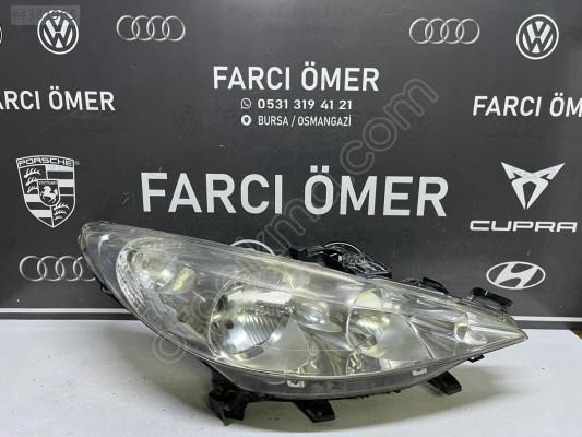 PEUGEOT 207 SAĞ ÖN FAR ORJİNAL