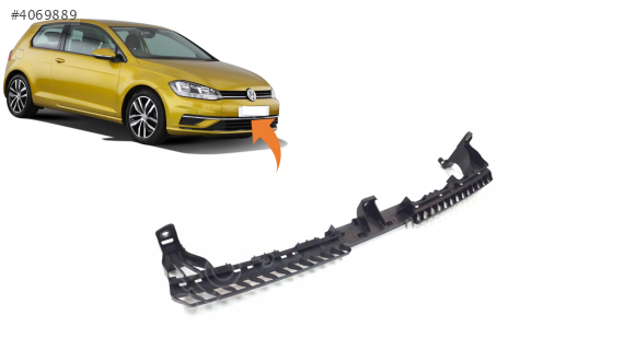 5G0805705R VW GOLF7.5 2017-2019 ÖN TAMPON ORTA BRAKET