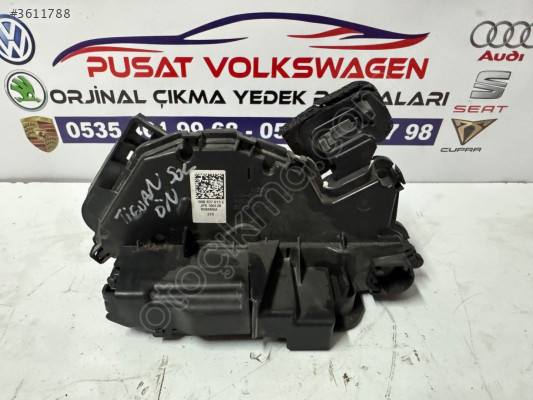 TİGUAN ÇIKMA ORJİNAL SOL ÖN KAPI KİLİDİ 5NB 837 015 E