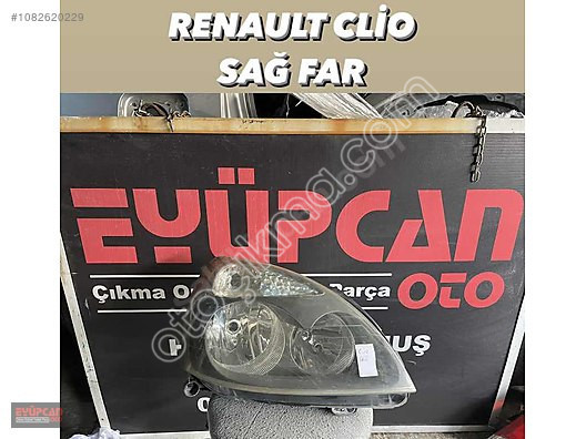 Orjinal Renault Clio Sağ Far Eyupcan Oto'da - Çıkma Parç
