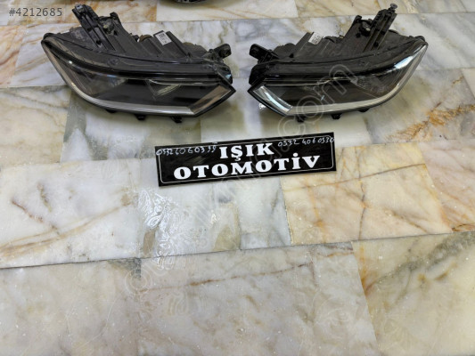 volkswagen passat b8 sağ far çıkma orjinal ayak tamirli