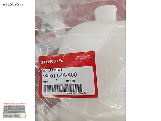 HONDA CIVIC SIFIR ORJİNAL FC5 YEDEK SU DEPO 16-21