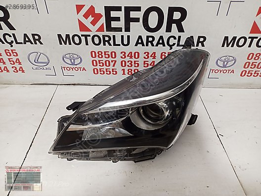 TOYOTA YARİS LEDLİ SOL FAR ÇIKMA ORİJİNAL PARÇA 2015-2017