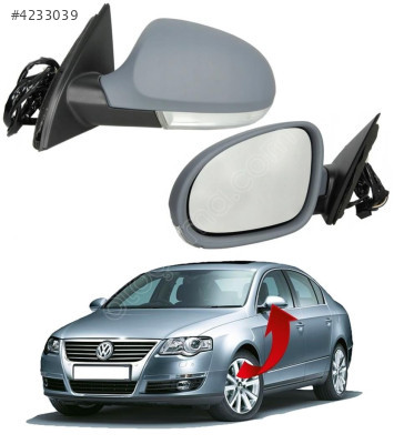 Vw Passat Sol Ayna Komple Çevre Aydınlatmalı 05-2010 3C1857507Dp