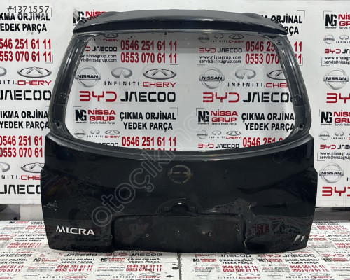 NİSSAN MİCRA K12 BAGAJ KAPAĞI ÇIKMA YEDEK PARÇA