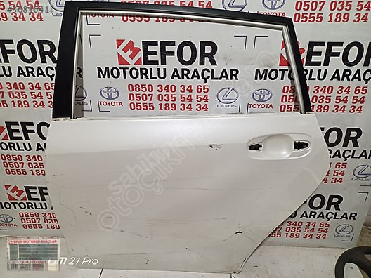 TOYOTA VERSO SOL ARKA KAPI ÇIKMA ORİJİNAL PARÇA 2012-2017
