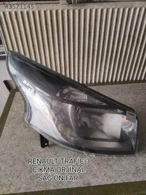 RENAULT TRAFİC 3 ÇIKMA ORJİNAL SAĞ ÖN FAR