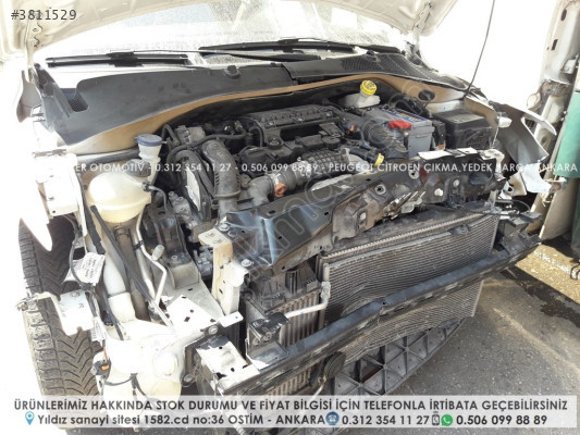 Citroen c-elysee 1.6 bluehdi dizel euro6 çıkma motor