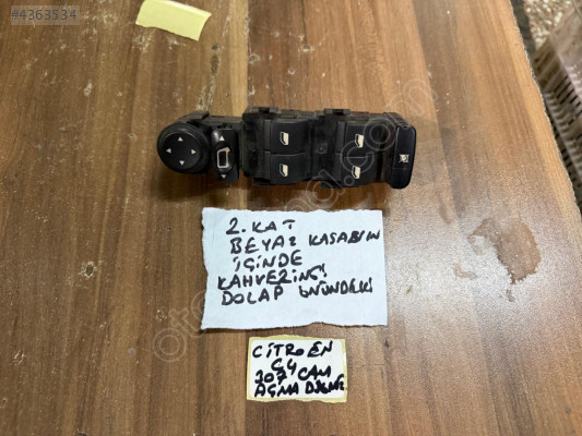 CİTROEN C4 DÖRTLÜ CAM DÜĞMESİ , PEUGEOT 307 DÖRTLÜ CAM DÜĞMESİ