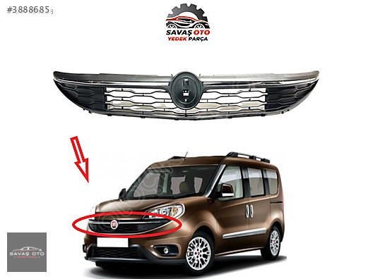 DOBLO 4 ÖN PANJUR KROM 2015+ ( SİYAH ÇİTALISI 1295TL ) 735618636