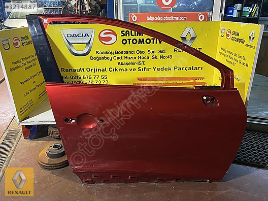 RENAAULT CLIO 4 ÇIKMA OJİNAL SAĞ ÖN KAPI VE DİĞER PARÇALARI