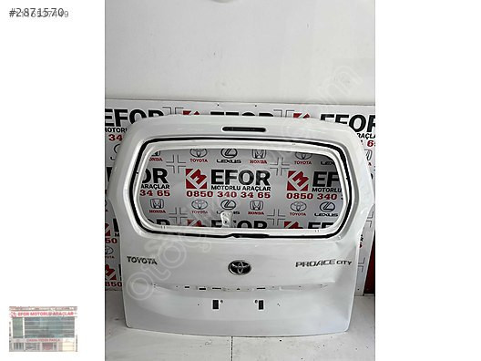 TOYOTA PROACE CITY BAGAJ KAPAĞI ÇIKMA ORJİNAL YEDEK PARÇA 19-22