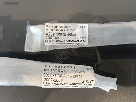 MERCEDES E W211 SOL TAMPON ÜST NİKELAJI 2118852321 SY