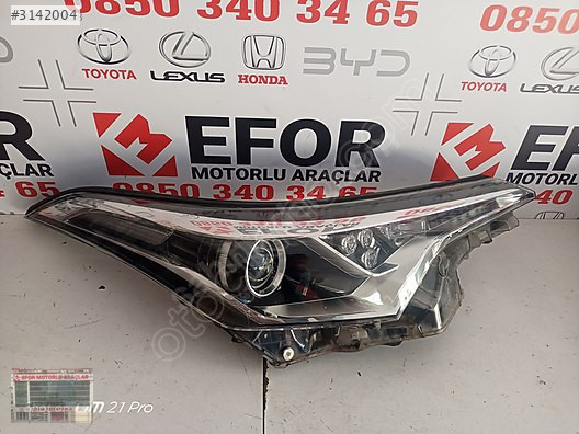 TOYOTA C-HR SAĞ FAR ÇIKMA ORİJİNAL PARÇA 2016-2019