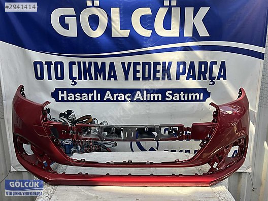 Peugeot 208 Ön Tampon ORJİNAL 2016/2019 Kırmızı/Gri