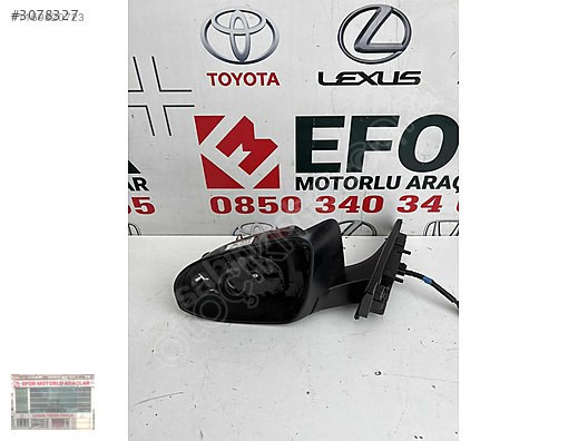 TOYOTA CHR SOL KATLANIR AYNA ORJİNAL YEDEK PARÇA 16-23 MODEL