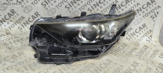 SİNCAR OTO'DAN TOYOTA AURİS 2016 2018 SOL ÖN FAR ÇIKMA ORJİNAL