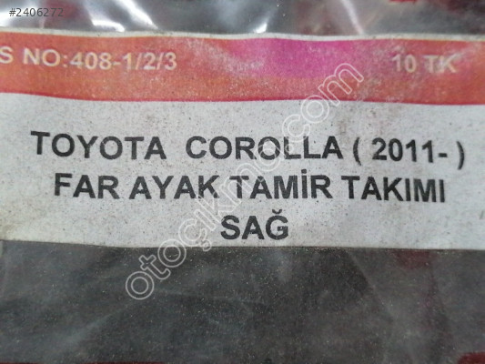 Corolla far ayak tamir takımı sağ sol 2011 sonrası