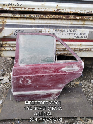 MERCEDES W201 ÇIKMA ORJİNAL DOLU SOL ARKA KAPI