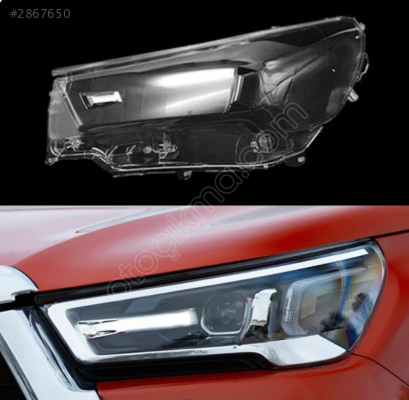 TOYOTA HİLUX SOL FAR CAMI 2020-2024