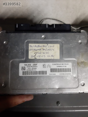PEUGEOT206MOTOR BEYNİ J34P 21585785-4 A SW9661961280 9661961280