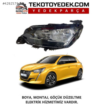 PEUGEOT 208 LEDLİ - LEDSİZ ÖN FAR SAĞ SOL 2020 VE ÜZERİ /KAMPANYA