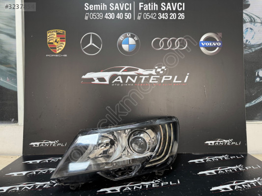 SKODA SUPER B SOL ÖN FAR LEDLİ 2014-2015 ÇIKMA ORİJİNAL