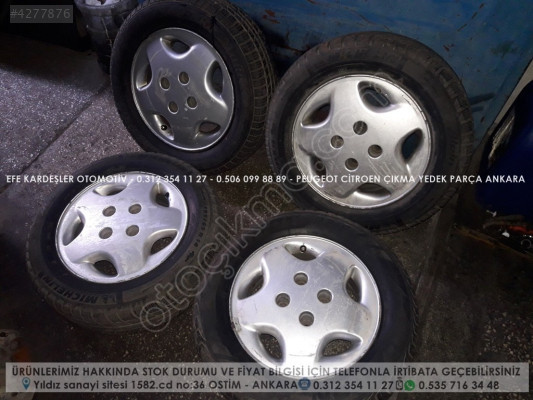 CİTROEN XSARA ÇIKMA 14inç ÇELİK JANT TAKIMI