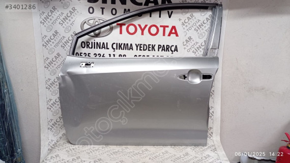 SİNCAR OTO'DANTOYOTA COROLLA 2019 2024 SOL ÖN KAPI ÇIKMA ORJİNAL