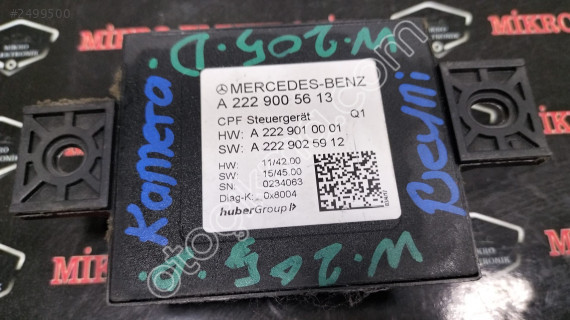 A 222 900 56 13 MERCEDES S550 W222 KONTROL MODÜLÜ