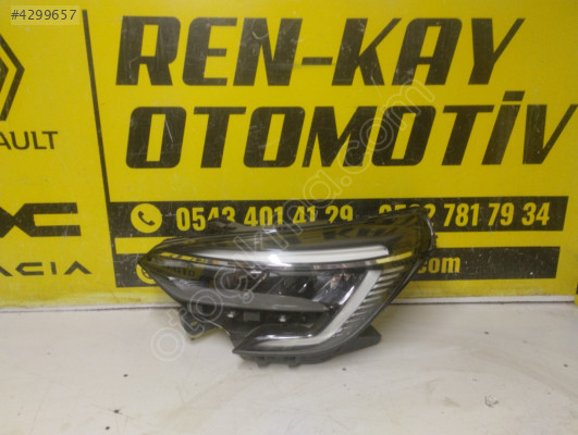 RENAULT CLİO 5 LEDLİ İKON SOL FAR ORJ ÇIKMA RENKAY KOCAELİ