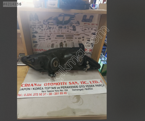 2009-2011 Honda Civic FD6 Siyah Sol Far - Oto Çıkma Parça