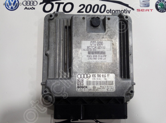03G906016FF EDC16U1 AUDI A3 2.0 TDI BKD MOTOR BEYNİ ÇIKMA