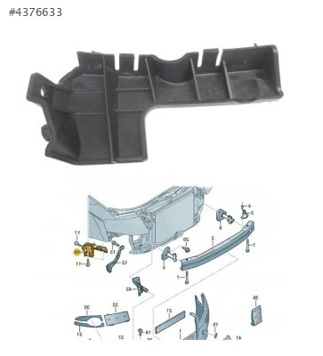 8E0807284E AUDİ A4 05-09 ÖN TAMPON  BRAKETİ SAĞ