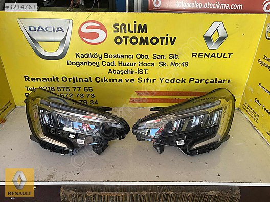 RENAULT CLIO  ÇIKMA ORJİNAL SAĞ SOL FAR EV DİĞER PARÇALARI