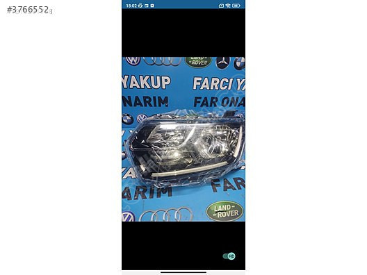 DACİA DUSTER SOL SIFIR ÖN FAR