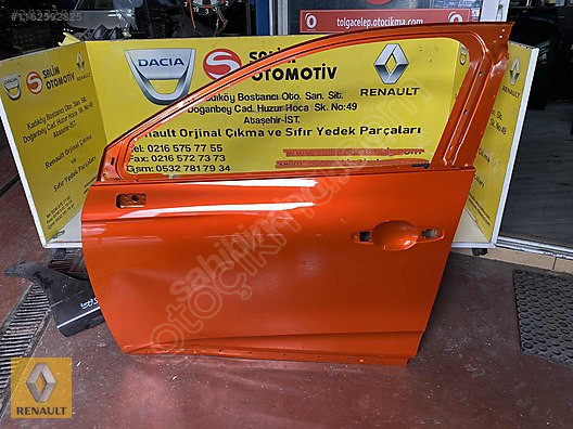 Renault R5 Sol Ön Turuncu Çıkma Kapı ve Ek Parçalar